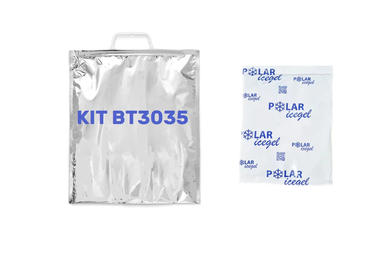 KIT BT3035 – Busta termica con maniglia 30X35 e ghiaccio. - Polarice Service