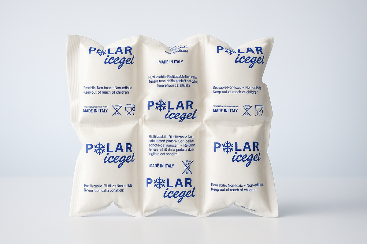 Pain de gel réfrigérant 6 alvéoles 220 g – réutilisable | Polarice Service