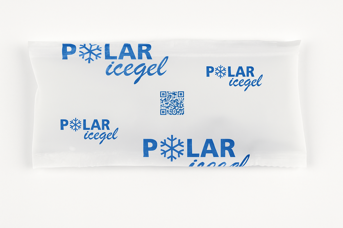 Sachets de glace synthétique 100 g – lots professionnels prêts à congeler