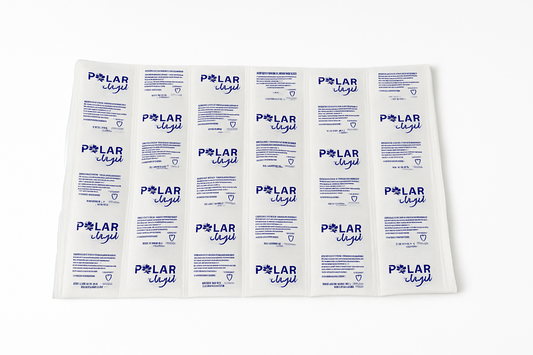 Feuillet de glace à 24 cellules réfrigérantes à hydrater - Ultra-fin | Polarice Service